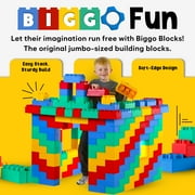 BiggoBlocks Jumbo Cardboard Building Blocks for Kids Ages 3-8, Indoor & Outdoor Play, Large Blocks (96 Pieces)
