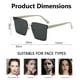 thumbnail image 2 of Gafas de sol sin marco para mujer a la moda, gafas de sol de moda europeas y americanas, hechas de PC y aleación, 2 of 5
