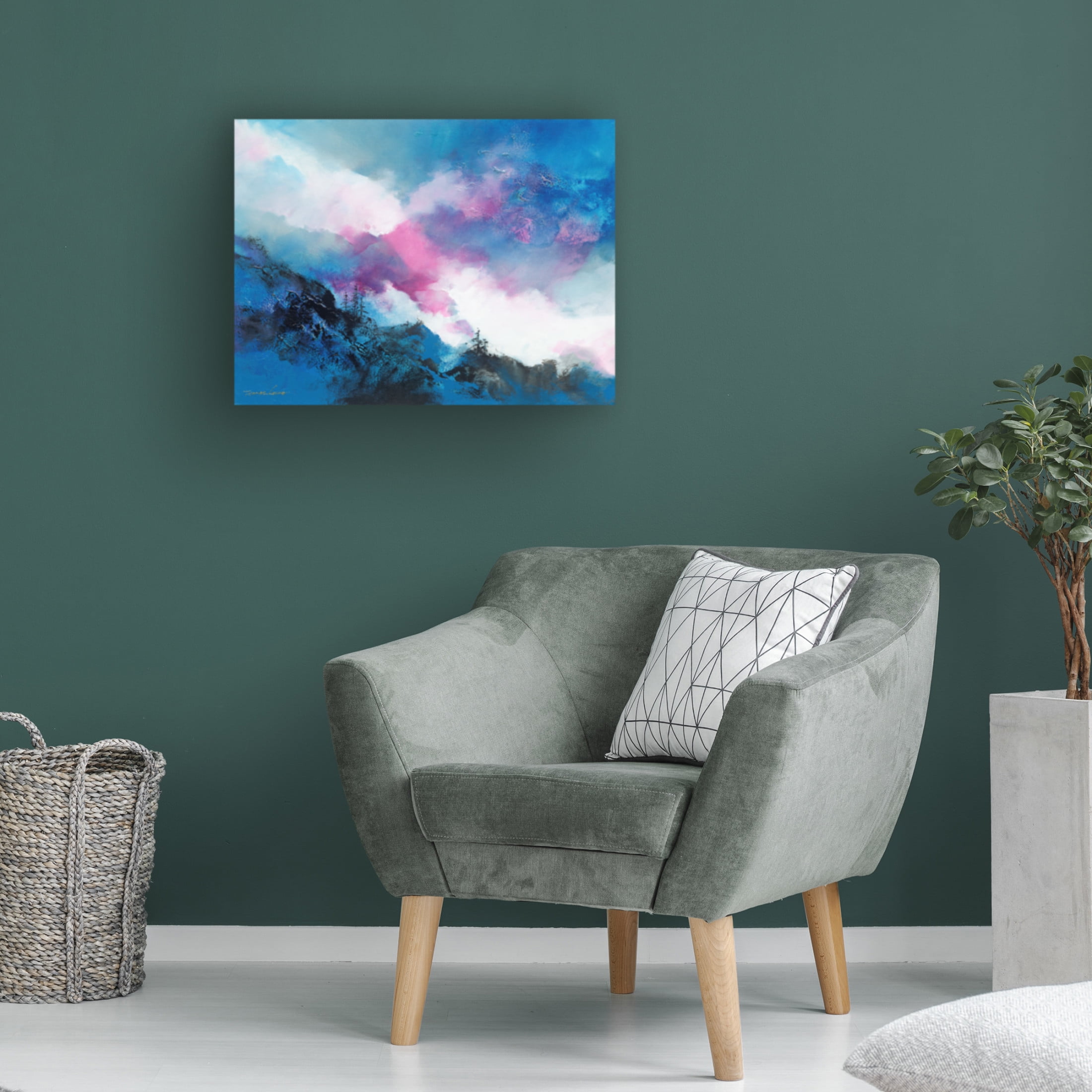 Canvas Wall Art - Thomas Leung 'Above the Clouds 1' Wall Art for Living Room, Bedroom, or Office Décor by Trademark Fine Art - 24 x 18 Inches