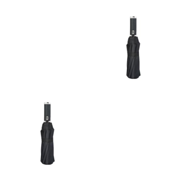 Injueey paraguas plegable grande raya reflectante sombrilla paraguas impermeable a prueba de sol parasol para el día de la lluvia del sol led LED/Negro 2Conjunto