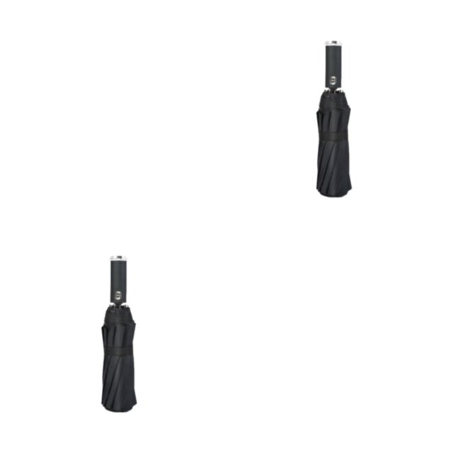 Billuyoard Paraguas plegable grande Paraguas Sombrilla LED/Negro 2Conjunto