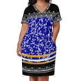 thumbnail image 2 of Vestido Skydomes con caída y bolsillos para mujer, elegante vestido de fiesta de verano con falda, 2 of 6