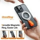thumbnail image 3 of TORRAS Ostand Ring Compatible with MagSafe Phone Grip Holder Kickstand with Metal Ring-Black, 3 of 5