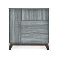 thumbnail image 5 of GVN Grey Accent Cabinet, Faux Wood Strength, Resistant to Moisture, Ideal for Entryway/Bedroom, 5 of 12
