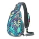 thumbnail image 1 of Trompeta del bolso del mensajero de las mujeres de alta gama de la impresión de la tendencia, bolso del pecho elegante y ligero.azul, 1 of 5
