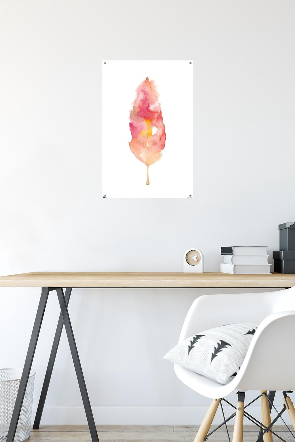 Seasonal Leaf Wall Poster with Push Pins, 14.725" x 22.375"