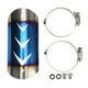 thumbnail image 2 of Protector de tubo de silenciador de escape cubierta de protección térmica de acero inoxidable Universal para motocicletaBluing, 2 of 12