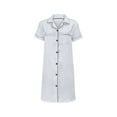 thumbnail image 4 of Breezora Silky Soft Short Sleeve Nightgown for Women Lightweight Sleepwear Lounge Dress with Comfortable Fit XXXXXL Size White, 4 of 9