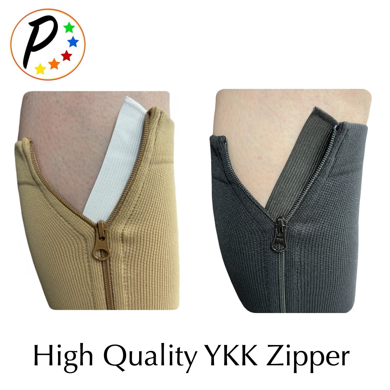 3 Pairs Zipper Closed Toe 20-30 mmHg Copper Compression Socks Support Leg  Calf - Helia Beer Co