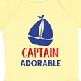 thumbnail image 4 of Inktastic Captain Adorable, Sail Boat, Sailing - Red Blue Boys Baby Bodysuit, 4 of 5