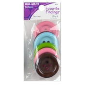 Favorite Findings Big Buttons, 6 Count