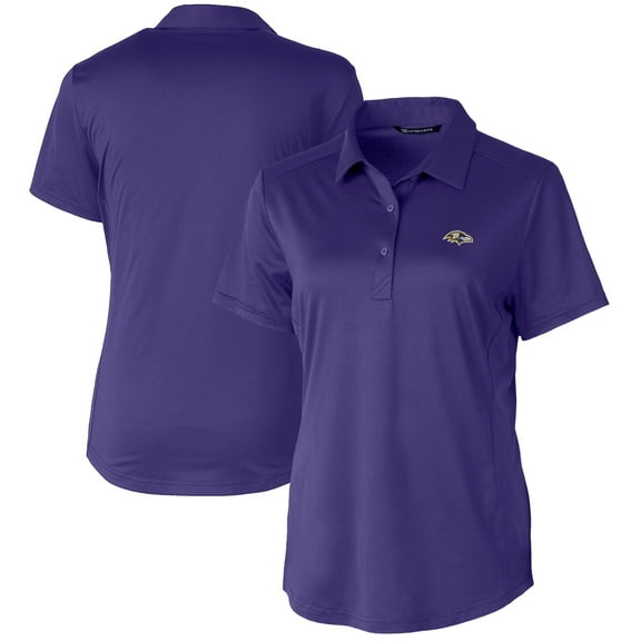 Women's Cutter & Buck Purple Baltimore Ravens Prospect Textured Stretch Polo