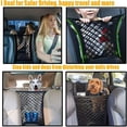 thumbnail image 4 of Dog Car Net Barrier, Pet Barrier with Auto Safety Mesh Organizer Baby Stretchable Storage Bag Universal for Cars, SUVs - Easy Install, Car Divider for Driving Safely with Children & Pets, 4 of 7