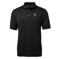 thumbnail image 2 of Men's Cutter & Buck Black Detroit Tigers Virtue Eco Pique Tile Print Recycled Polo, 2 of 3