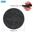 thumbnail image 2 of Uxcell 4" Diameter Felt Furniture Pads, 8 Pcs 1/2" Thick Lamp Base Felt, Dark Grey, 2 of 8