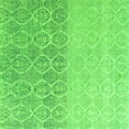 thumbnail image 1 of Ahgly Company Indoor Square Abstract Green Modern Area Rugs, 4' Square, 1 of 4
