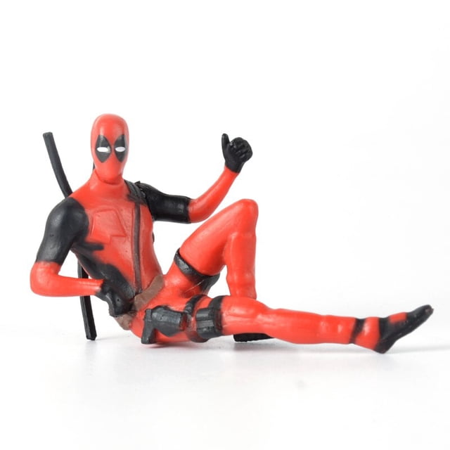 Disney Car Marvel decoración interior personalidad Anime Deadpool 2 figura de acción acción Mini muñeca para figuras juguetes niños regalos hola suerte unisex