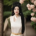 thumbnail image 3 of Lazy Full Head Cover Hair Cover for Chinese Style Girls Wedding, 3 of 5