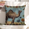 thumbnail image 6 of camel butterfly Qajar artlinen throw pillowcase decoration pillowcase gifting preferred 20x20 inch cushion cover 4 sets sofa pillowcase sofa bedroom living room car, 6 of 8
