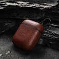 thumbnail image 3 of HEVIRGO 1 Pce Coque de Protection en Faux Cuir Souple Couleur Unie pour AirPods 2, 3 of 10