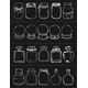 thumbnail image 2 of Transparente de doble capa en seco Vase Bookmark Set de 40 Piezas Puede contener flores secas o pegatinas Adecuado como un pequeño para los lectores de libros, 2 of 8