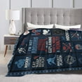 thumbnail image 4 of Ice Hockey Player Hockey Lovers Gifts Flannel Blanket for Adults – Cozy Throw for Sofa Bed or Office Use for All Seasons 50x40, 4 of 6