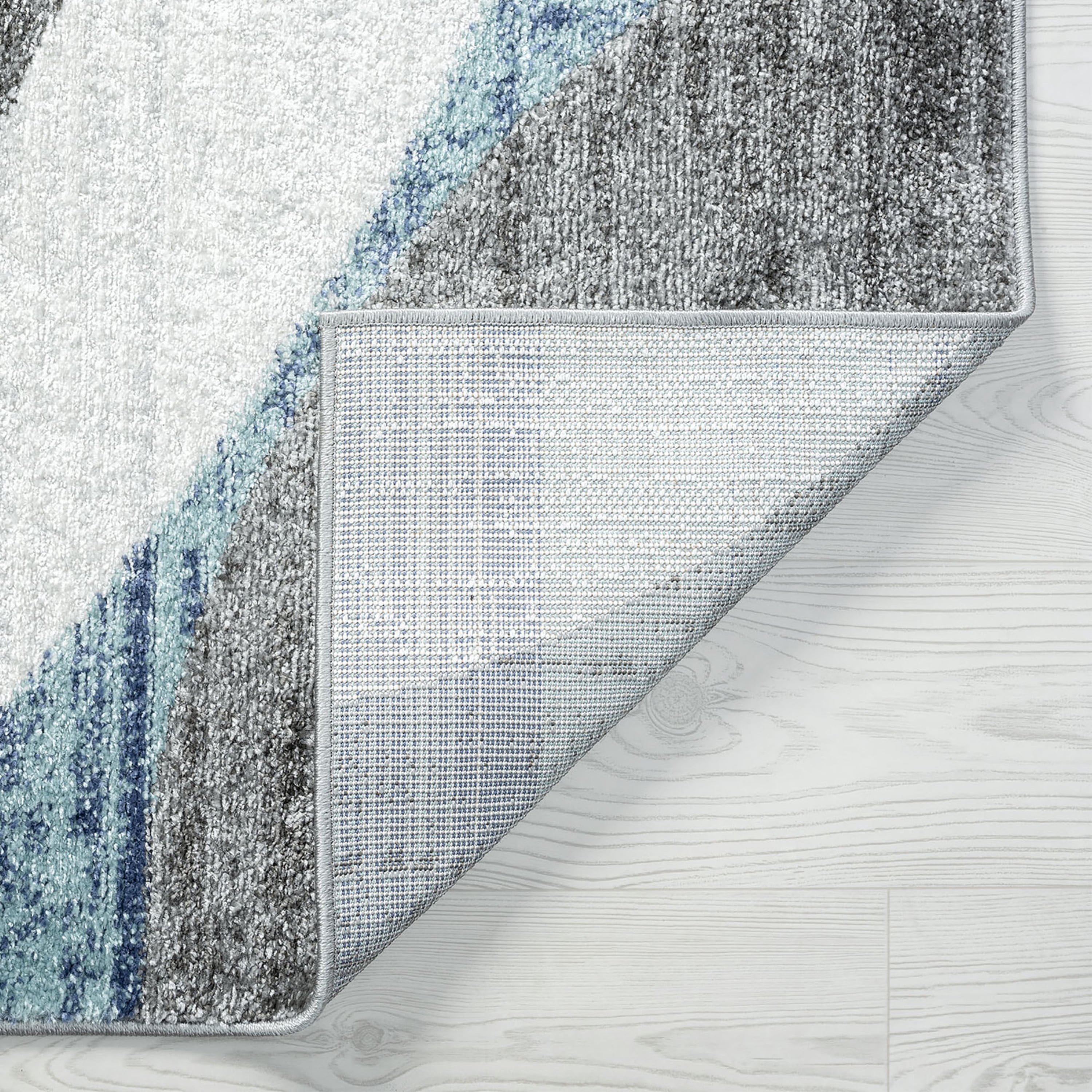 Contemporary 2x3 Area Rug (2' x 3') Abstract Dark Gray, Dark Gray Indoor Scatter Easy to Clean