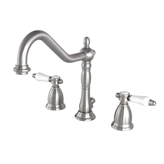 Kingston Brass KS1998BPL Robinet de Lavabo à Large Diffusion avec Bonde en Laiton, SN
