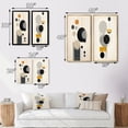 thumbnail image 4 of Designart "Minimal Circular Geometric Art X" Modern Geometric Framed Wall Art Set Of 2 - Modern Yellow Frame Gallery Set For Office Decor, 4 of 6