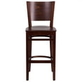 thumbnail image 4 of Flash Furniture Lacey 43.5" Restaurant Bar Stool in Walnut, 4 of 4