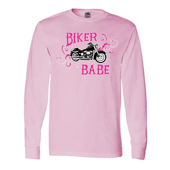 Inktastic Biker Babe Long Sleeve T-Shirt