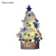 thumbnail image 2 of xihome Árbol de Navidad artificial azul de 152 cm con luces y adornos, decoracin navideña de mesa para interiores, fiestas, ventanas o pasillos., 2 of 8