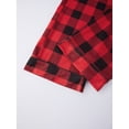 thumbnail image 5 of AIGUR Matching Family Buffalo Plaid Christmas Pajamas Set, Long Sleeve Button Sleepwear for Adults Kids, Matching Pet Outfit, 5 of 10