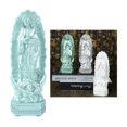 thumbnail image 3 of Estatua católica de resina de la Virgen María, figura religiosa, regalo de Navidad, decoración del hogar Verde, 3 of 9