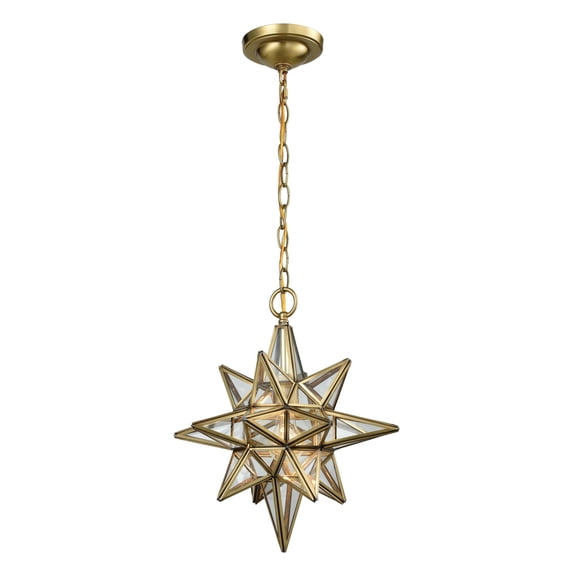 72154/1-Elk Home-Beamer - 1 Light Mini Pendant in Traditional Style with Boho and Mid-Century Modern inspirations - 16 Inches tall and 12 inches wide