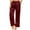 Wine, variant on hotojiny Womens Silk Satin Pajama Pants Loose Lounge Pants Drawstring Elastic Waist Wide Leg Pj Bottoms with Pockets
