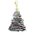 thumbnail image 1 of TQEHS Colgante para amantes de los libros, divertido libro de lectura, adornos de acrílico para Navidad, tienda M1S7, 1 of 6