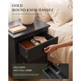thumbnail image 2 of LAZZO 3-Drawer Nightstand Set of 2, Storage Side End Table for Bedroom and Living Room, Black, 2 of 7