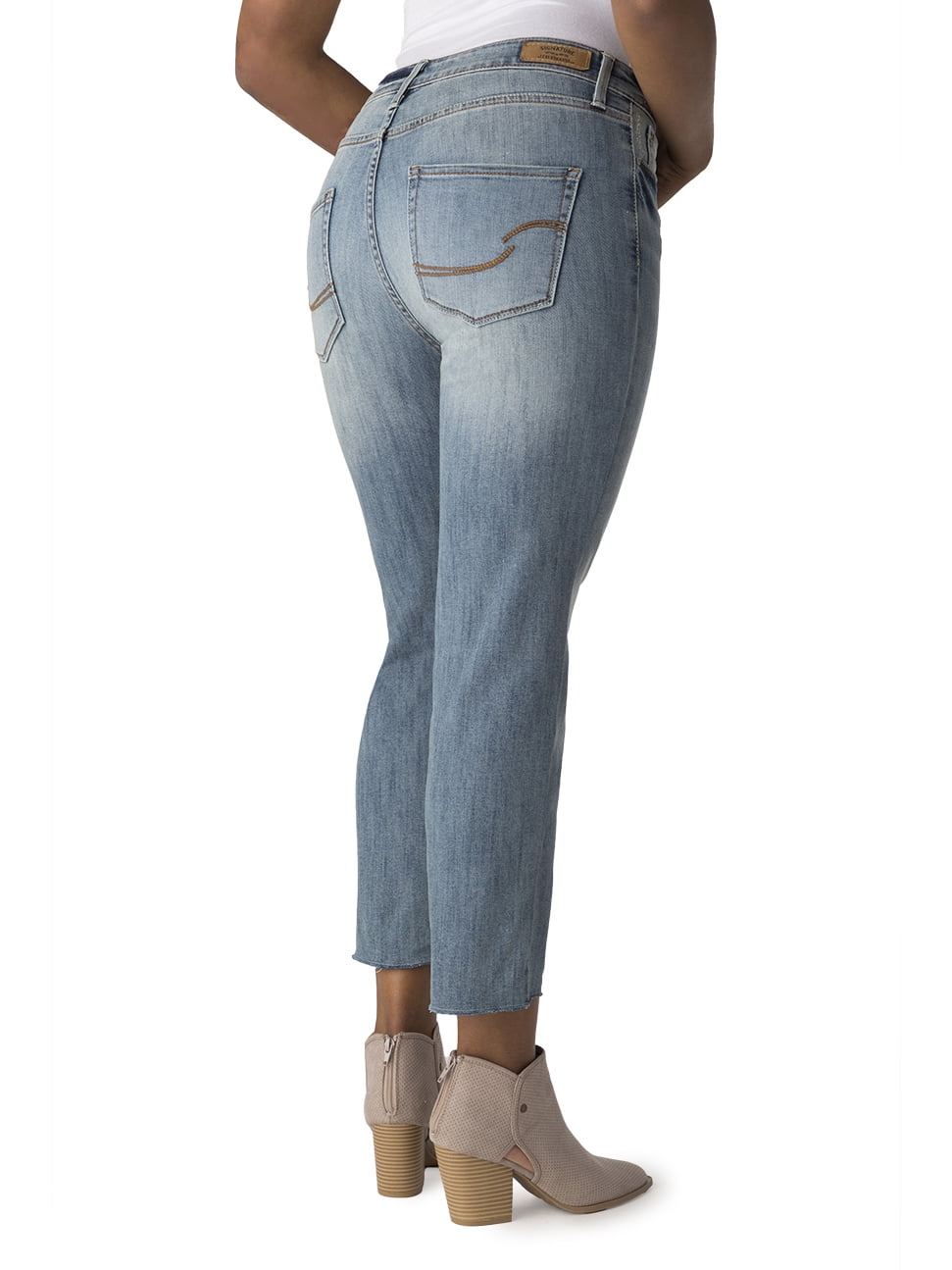 signature levi strauss high rise slim crop