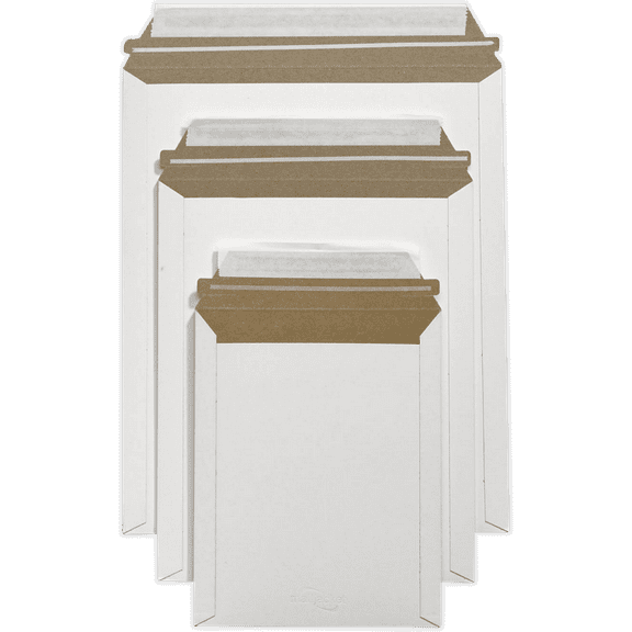 LUXPaper 9 3/4 x 12 1/4 Cardboard Mailers, White, 500/Pack