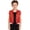 Red, variant on Kids Boys Fringe Sequin Vest Sleeveless Sparkly Waistcoat Open Front Tassel Jacket Western White 16