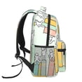 thumbnail image 3 of Disketp Books Mochila Estampada para Hombre y Mujer – Mochila Ligera Clásica con Múltiples Bolsillos para Universidad, Trabajo y Viajes-One Size, 3 of 5