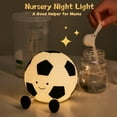 thumbnail image 6 of Night Light for Kids, Cute Foodball Silicone Lamp with Tap Control & Timer, Rechargeable LED Beside Night Light, Dimmable Nursery Night Light Gift for Kids Boys Girls Baby Toddlers Teen, 6 of 9