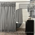 thumbnail image 5 of Annie Buffalo Black Check Ruffled Shower Curtain 72x72, 5 of 5