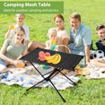 thumbnail image 3 of Mesa de camping portátil Aluminio Plegable Picnic Barbacoa Escritorio (A Negro) Likrtyny Para estrenar, 3 of 7