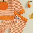 thumbnail image 5 of UAYOTSE Toddler Baby Outfit Boy Girl Crew Sweatshirt and Pants Set Fall Baby Clothes(2-3 Years,B85-Orange), 5 of 6