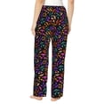 thumbnail image 3 of Daiia Colorful Pumpkin Faces Women's Sleep Pant with Pockets and Drawstring,Pajama Pants-Large, 3 of 9