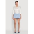 thumbnail image 2 of Womens Denim Micro Mini Bubble Skirt, 2 of 6
