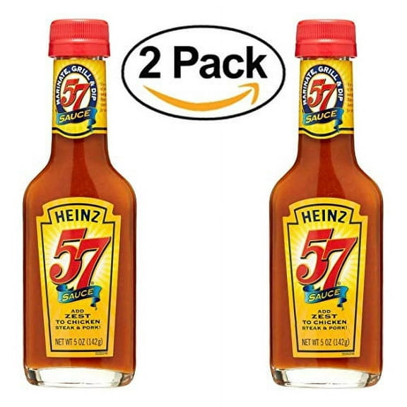Heinz 57 Steak Sauce 5 oz (Pack of 2) (Adds zest to Steak, Chicken & Pork!)