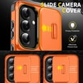 thumbnail image 6 of Asuwish Compatible with Samsung Galaxy S26 Plus S26+ 5G Phone Case Slide Camera Cover Tempered Glass Screen Protector Stand Ring Holder Rugged Slim Cell for S26plus 26S + S 26 26+ Women Men Orange, 6 of 10
